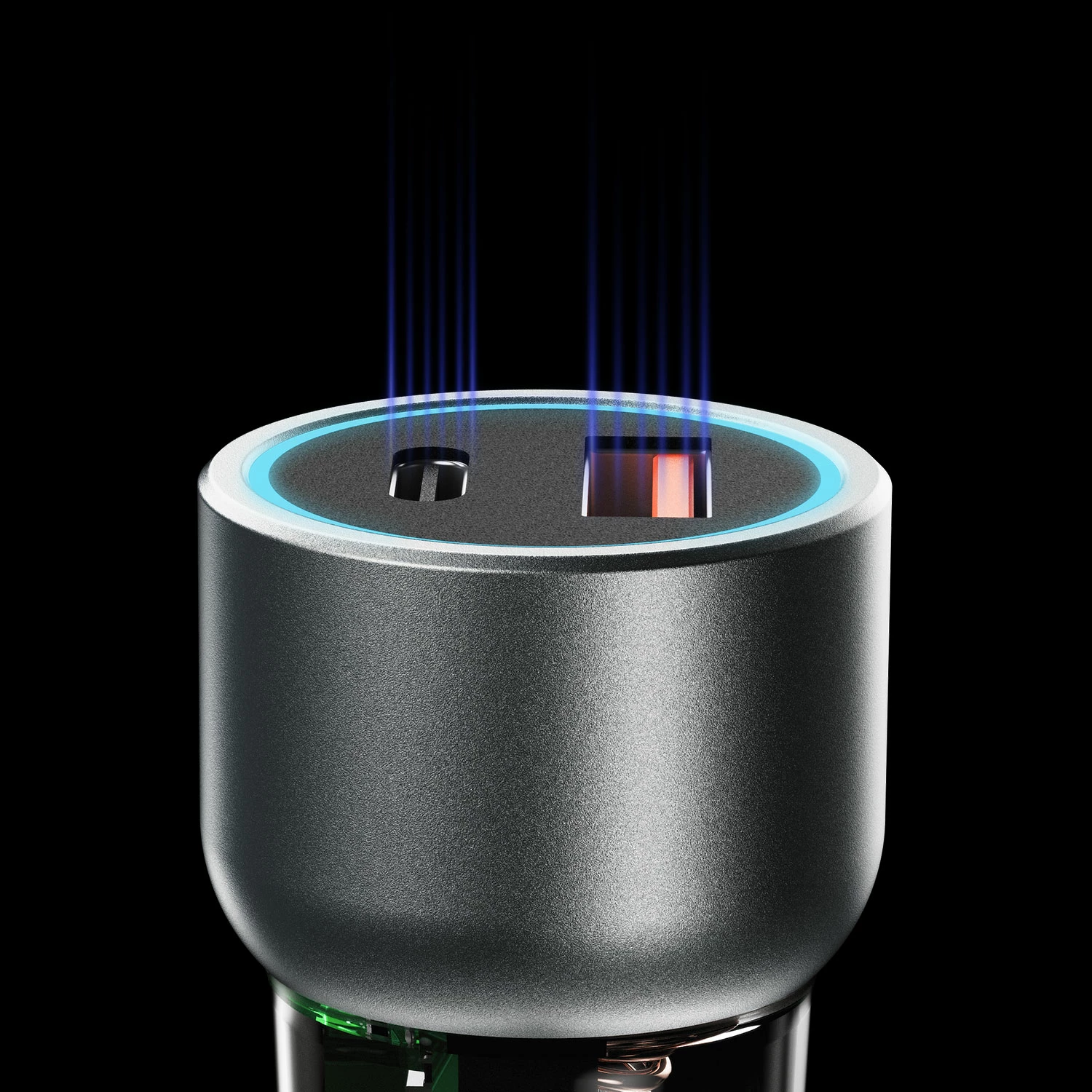 Karikues veture Dudao R4T, 30W, 2 porta USB-A/USB-C, Gri