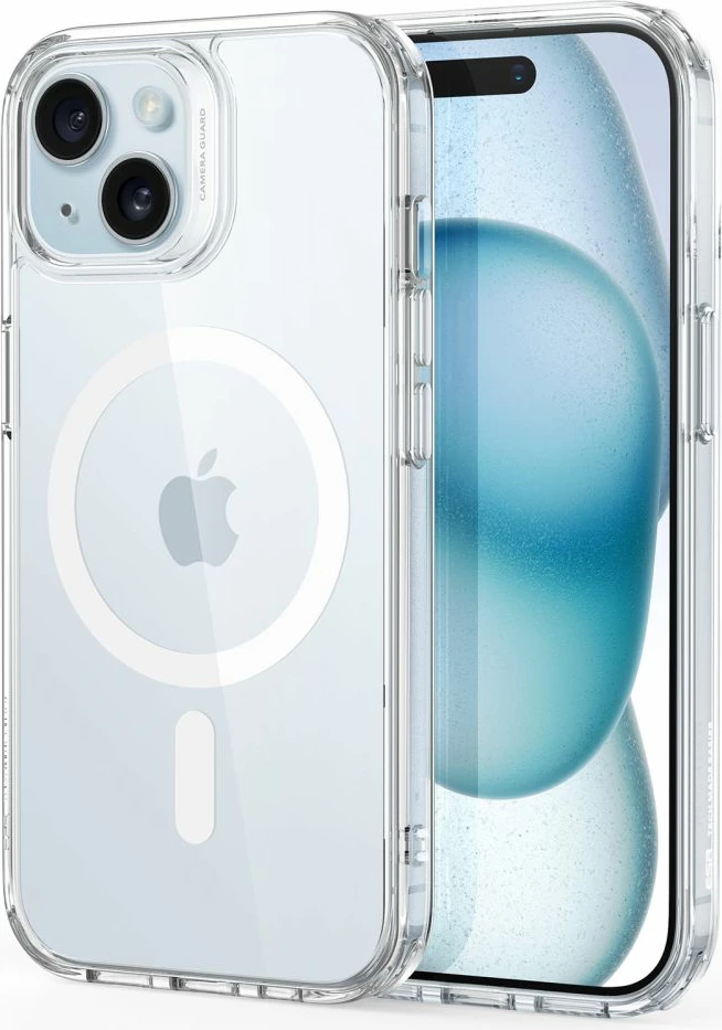 Mbështjellës ESR Classic Hybrid HaloLock me MagSafe për iPhone 15, Transparent