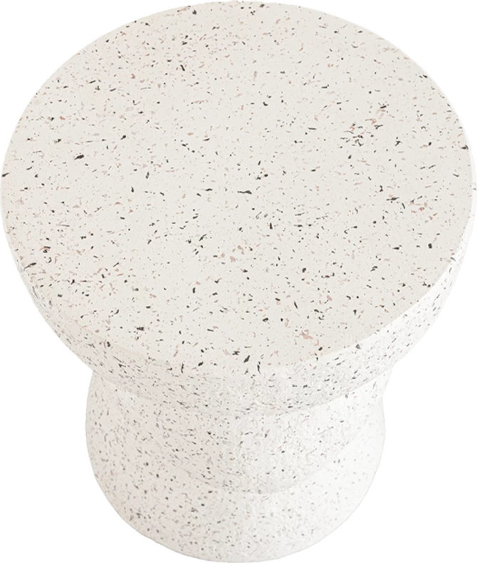 Tavolinë anësore ASIMETRON, terrazzo, 35x35x46