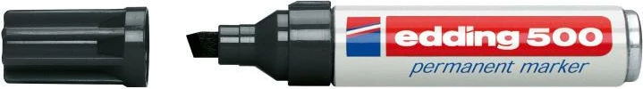 Marker permanent, Edding, 500, majë pjerrët 2–7 mm, i zi