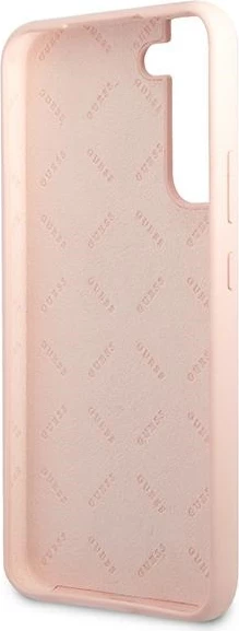 Mbështjellës Guess Silicone Script për Samsung Galaxy S22+, Rozë