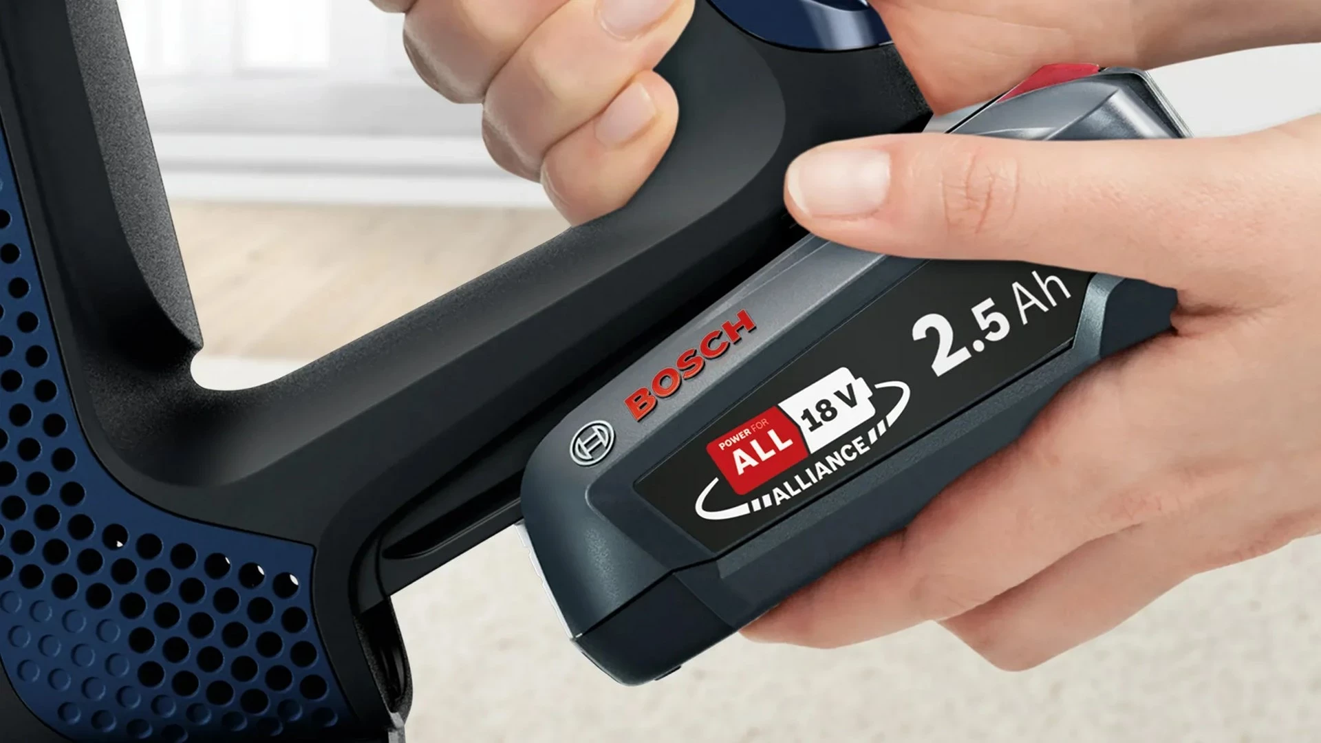 Fshesë elektrike Bosch Serie 6 BCS611P4A, pa kabllo, 0.3 L, e zezë