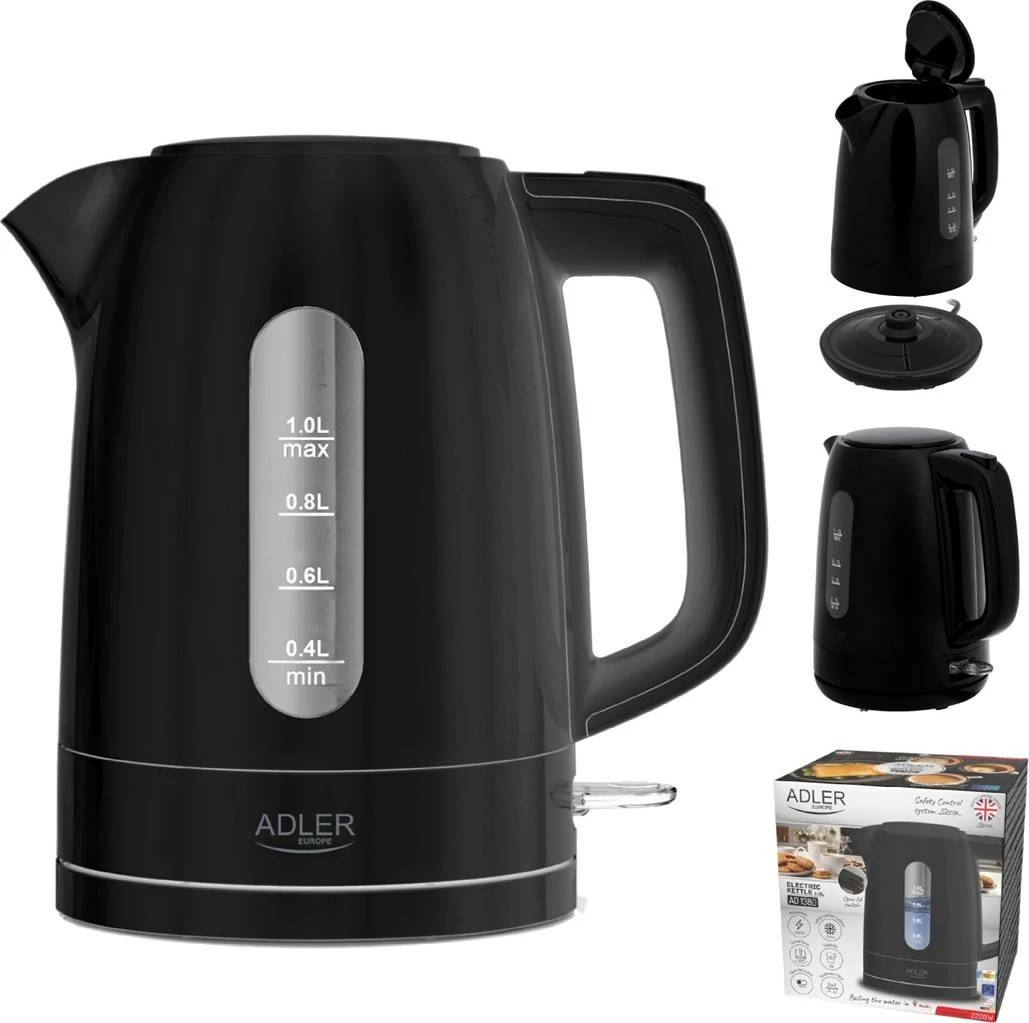 Ibrik elektrik Adler AD 1380B, 1L, i zi