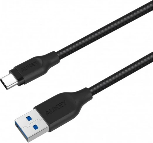 Kabllo AUKEY CB-AC2, USB-A në USB-C, 2m, 15W, e zezë