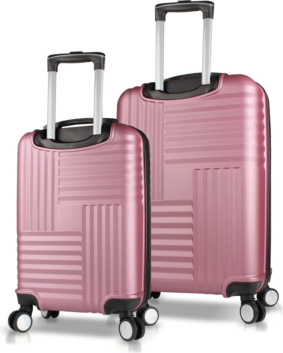 Set valixhesh (2 copë), ngjyrë rozë e artë, Zoozie Bags, 8210