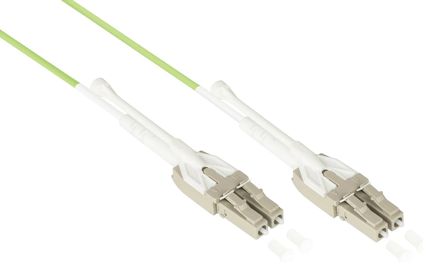 Kabllo fibër optike GoodConnections LW-U8005LC5, OM5, LC-LC, 0.5 m, LSZH, e gjelbër/lime