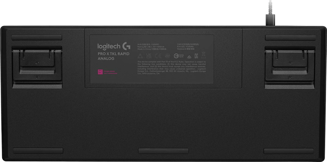 Tastierë Logitech G 920-013228, tenkeyless, switch magnetik-mekanik, QWERTZ (DE), USB me kabllo të shkëputshme, RGB LED, e zezë 4
