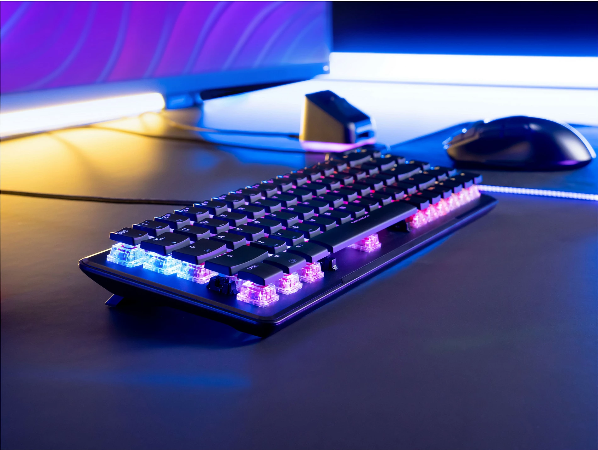 Tastierë gaming Turtle Beach Vulcan II Mini, 65%, Red Switch, DE Layout, RGB, e zezë