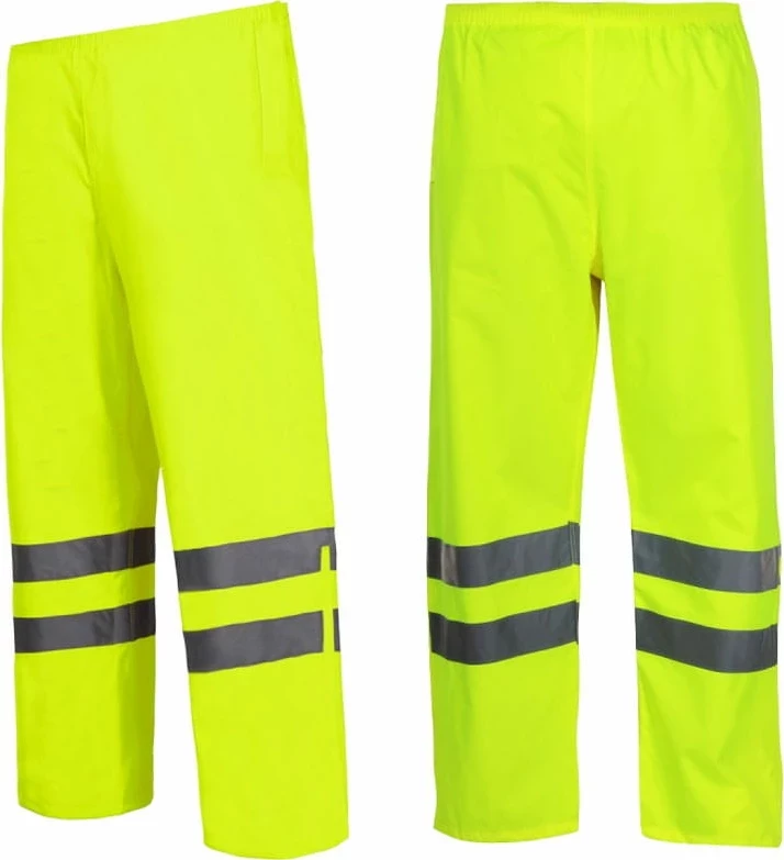 Pantallona pune hi-vis për shi LAHTI PRO L4100803, madhësia L, të verdha