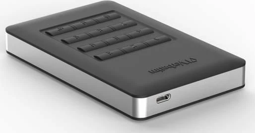 HDD i jashtëm Verbatim Store 'n' Go Secure 53403 2TB USB 3.1 2.5", zi/argjend