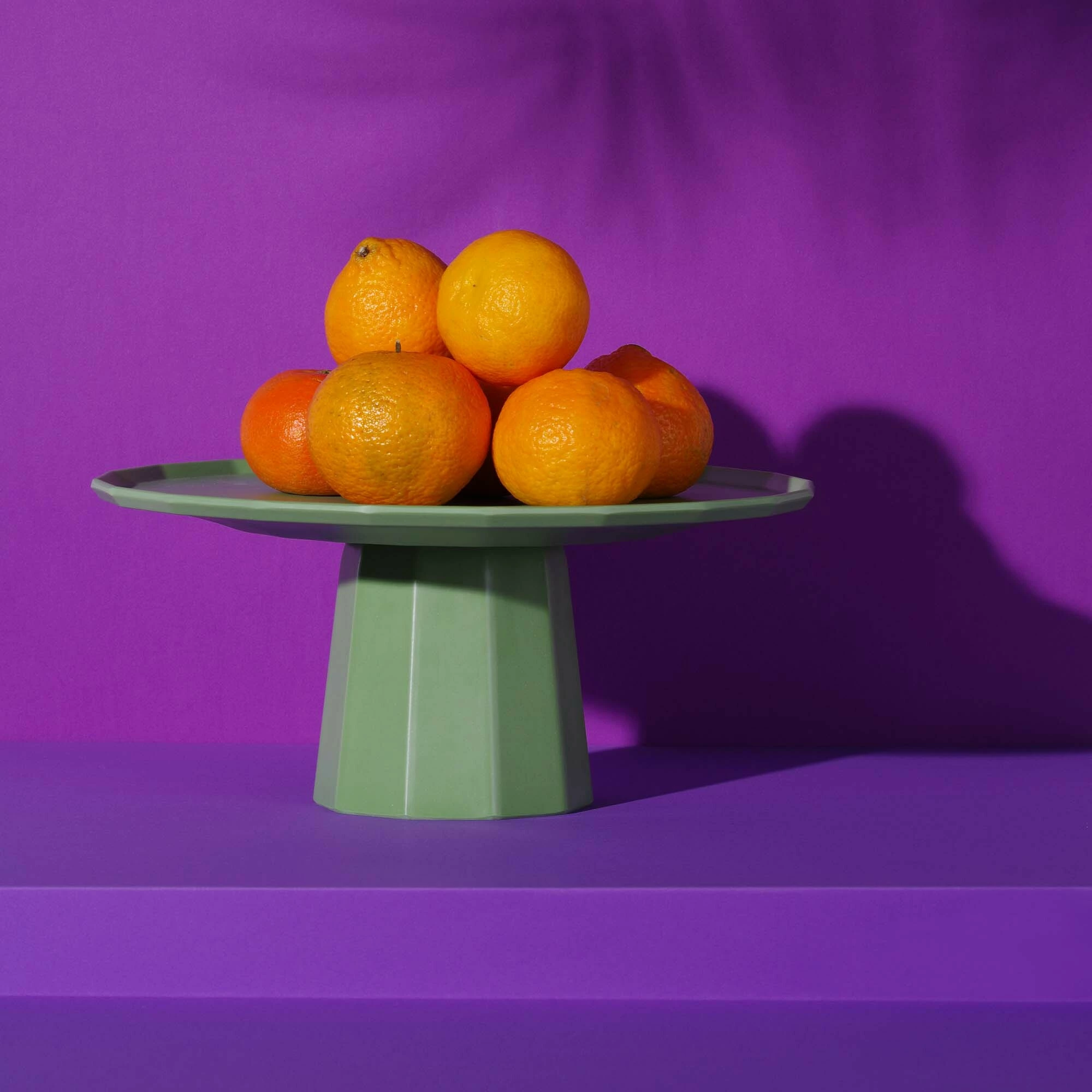 Pjedestal buffet Fine Dine Metropolis, melamine, Ø110 x h120 mm, i gjelbër