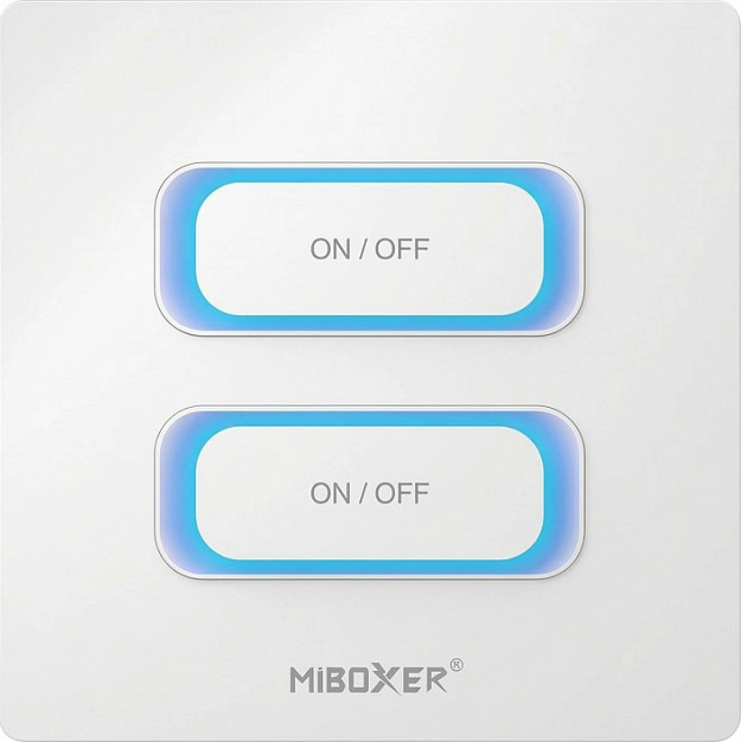 Switch smart Miboxer 2 Gang Zigbee 3.0, sensor lëvizjeje 2.4GHz, dimmer, i bardhë