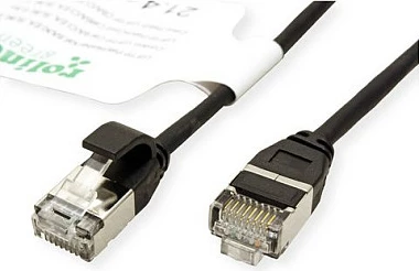 Kabllo rrjeti ROLINE GREEN 21.44.3356, Cat6a, 3 m, RJ-45 në RJ-45, U/FTP, 10GbE, e zezë