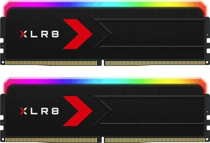 RAM Memorje PNY XLR8 RGB MD32GK2D5600036XRGB 32GB (2x16GB) DDR5 6000MHz CL36, e zezë