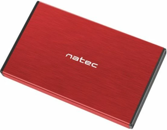 Kutia për hard disk të jashtëm NATEC Rhino Go NKZ-1279, e kuqe
