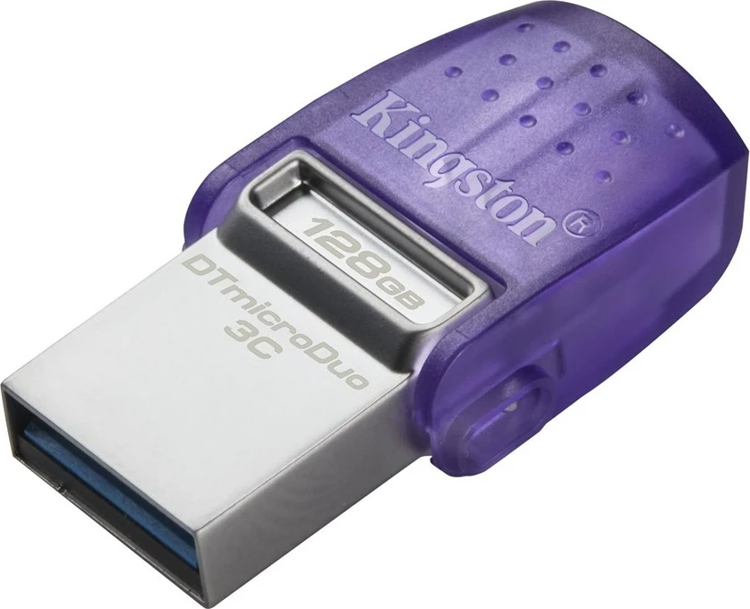 USB Kingston, USB Type-A/C 3.2 Gen 1, 64GB, vjollcë/ argjend