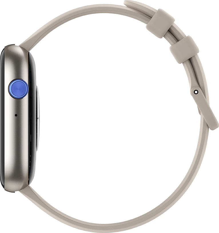 Smartwatch Moye Kronos 3 Pro, ekran 2.01\" TFT, Bluetooth 5.3, IP68, bateri 300 mAh, argjendtë, set me 3 rripa