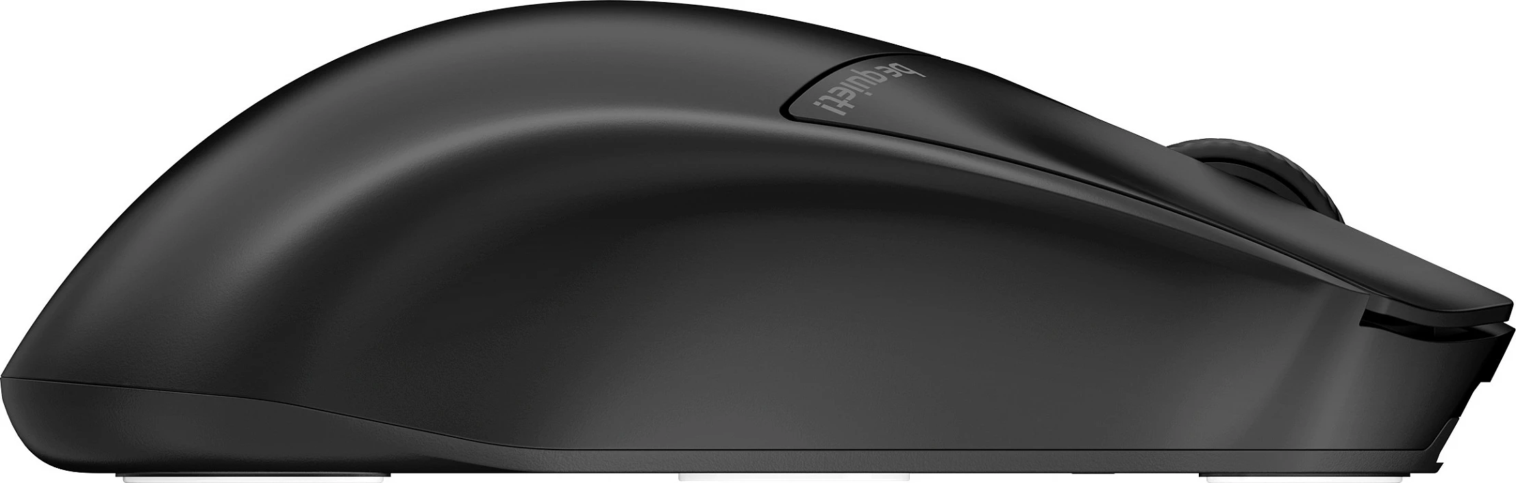 Maus be quiet! Dark Perk Sym, wireless + USB-C, 32000 DPI, për dorë të djathtë, i zi