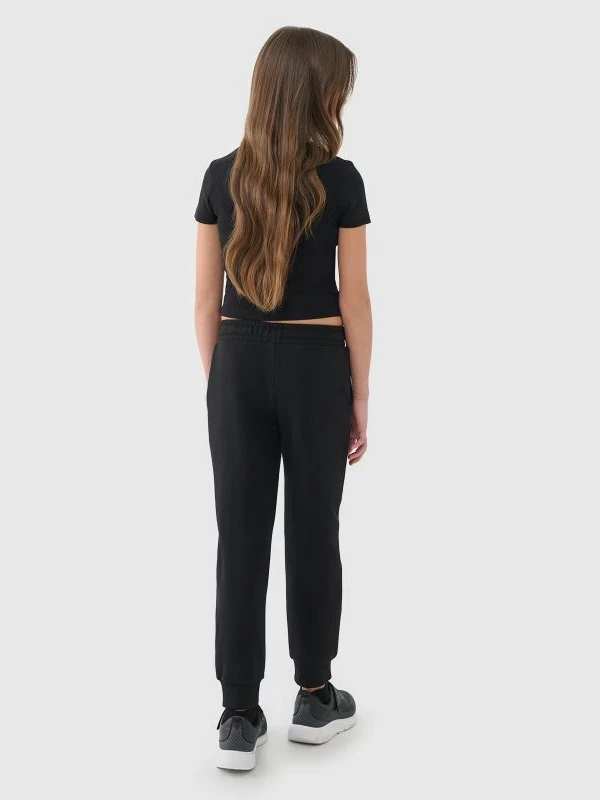 Pantallona sportive për fëmijë 4F, të zeza