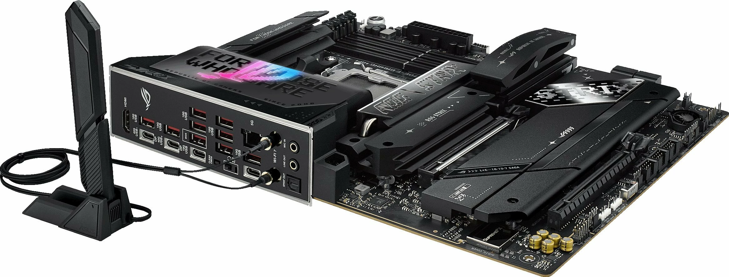 Pllakë amë Asus ROG STRIX X870E-E Gaming WiFi ATX DDR5 PCIe 5.0 Wi‑Fi 7 USB4 5GbE