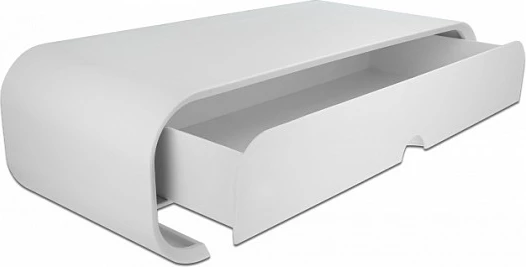 Mbajtëse monitori DeLOCK me sirtar, 40 kg, e bardhë