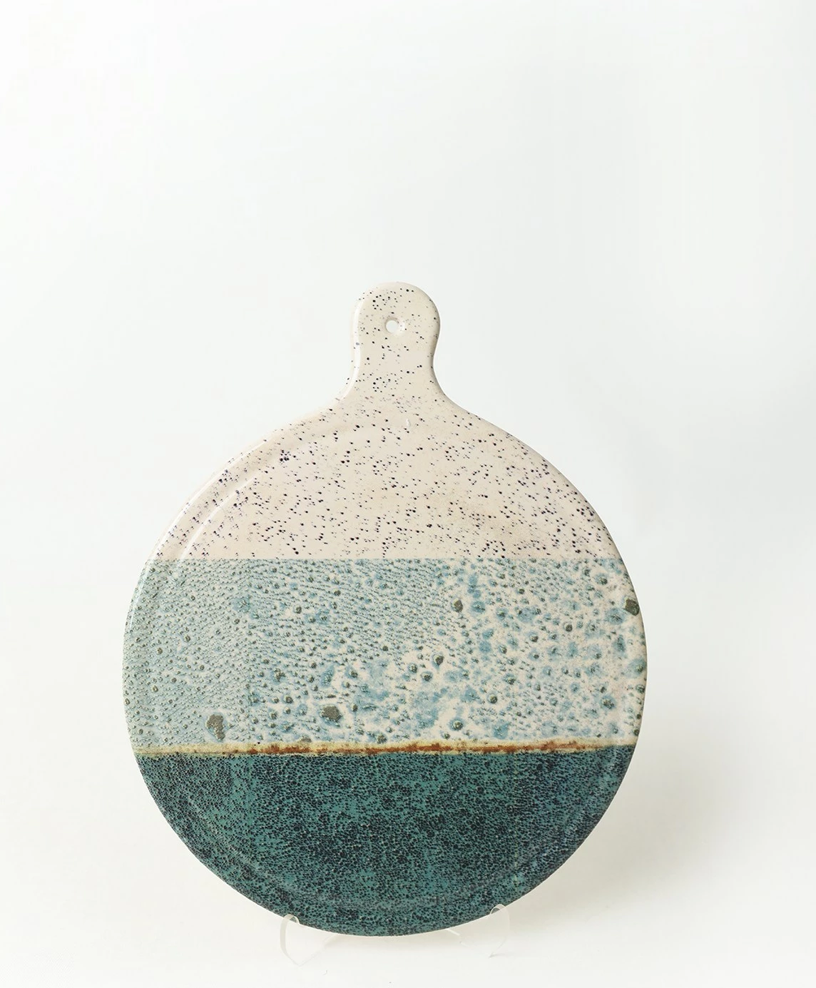 Pjatë djathi Hermia Concept, blu dhe krem, X00019371, 26cm
