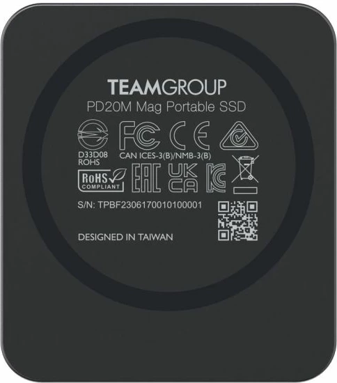 SSD portativ TEAMGROUP PD20M 1TB 2000MB/s USB-C, gri