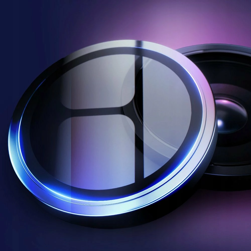 Mbrojtës xhami i kalitur për lente kamere 3MK HARDY Lens Protection Pro për Samsung Galaxy S25 Ultra, 9H, i zi, set 1 copë