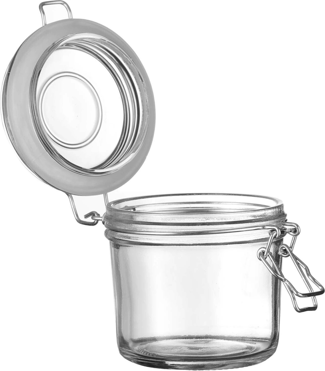 Kavanoz ruajtës me kapëse Fine Dine Vision 425527 350 ml transparent