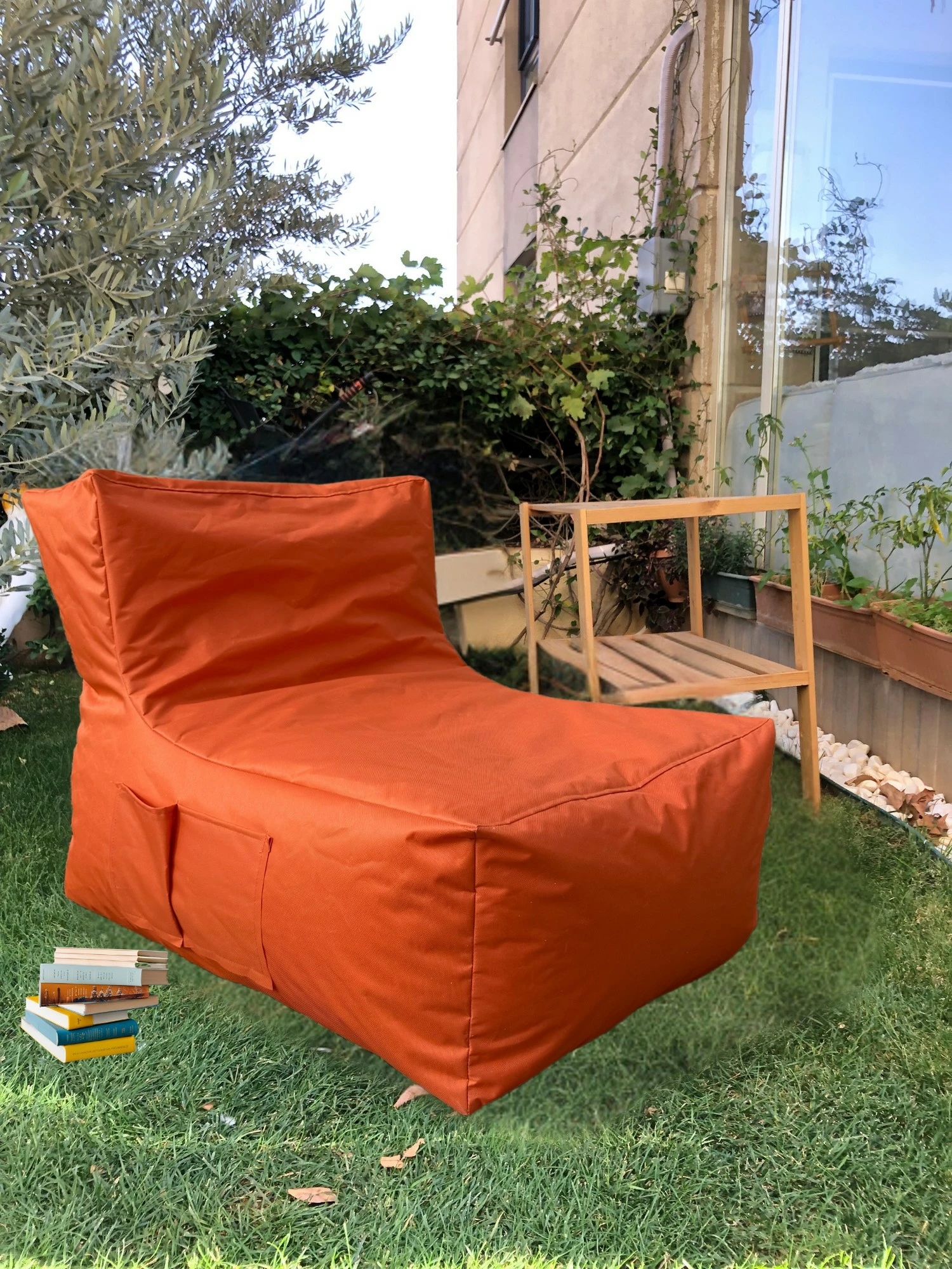 Qebe sedir XXL, portokalli, Atelier del Sofa