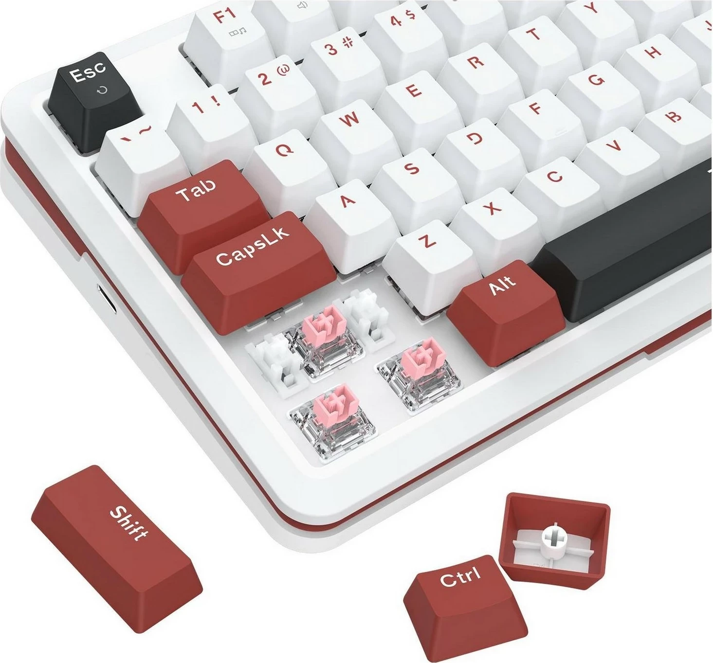 Tastierë Redragon K721WRB-RGB Stormhunter, RGB, e bardhë