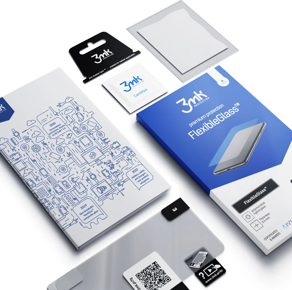 Mbrojtës ekrani 3mk FlexibleGlass për Xiaomi Redmi Note 12 Pro, Transparent