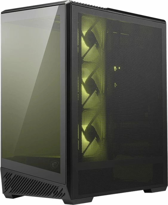 Kasë MSI MAG Pano 130R PZ Midi Tower ATX/Micro-ATX/Mini-ITX, 4 ventilatorë 120mm, pa PSU, e zezë
