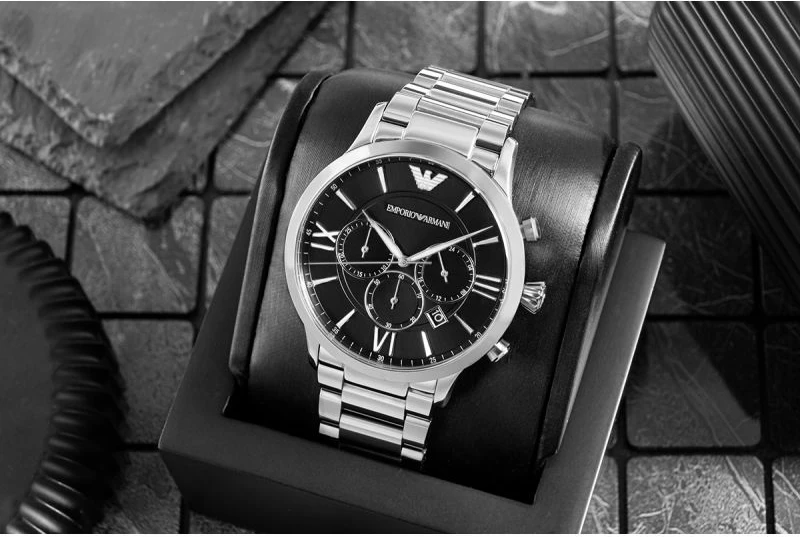 Orë dore për meshkuj Emporio Armani, argjend