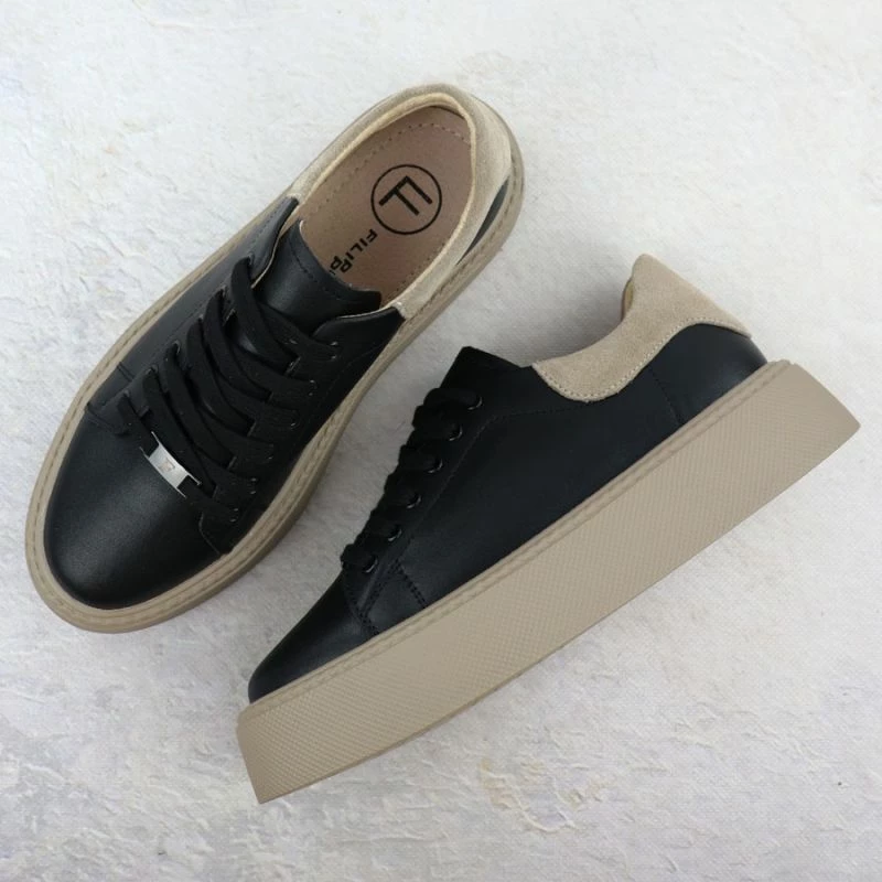 Atlete platforme femra Filippo DP6119, të zeza