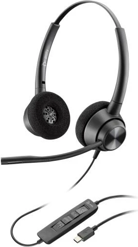 Kufje me mikrofon HP Poly EncorePro 320 USB-C monaural, e zezë