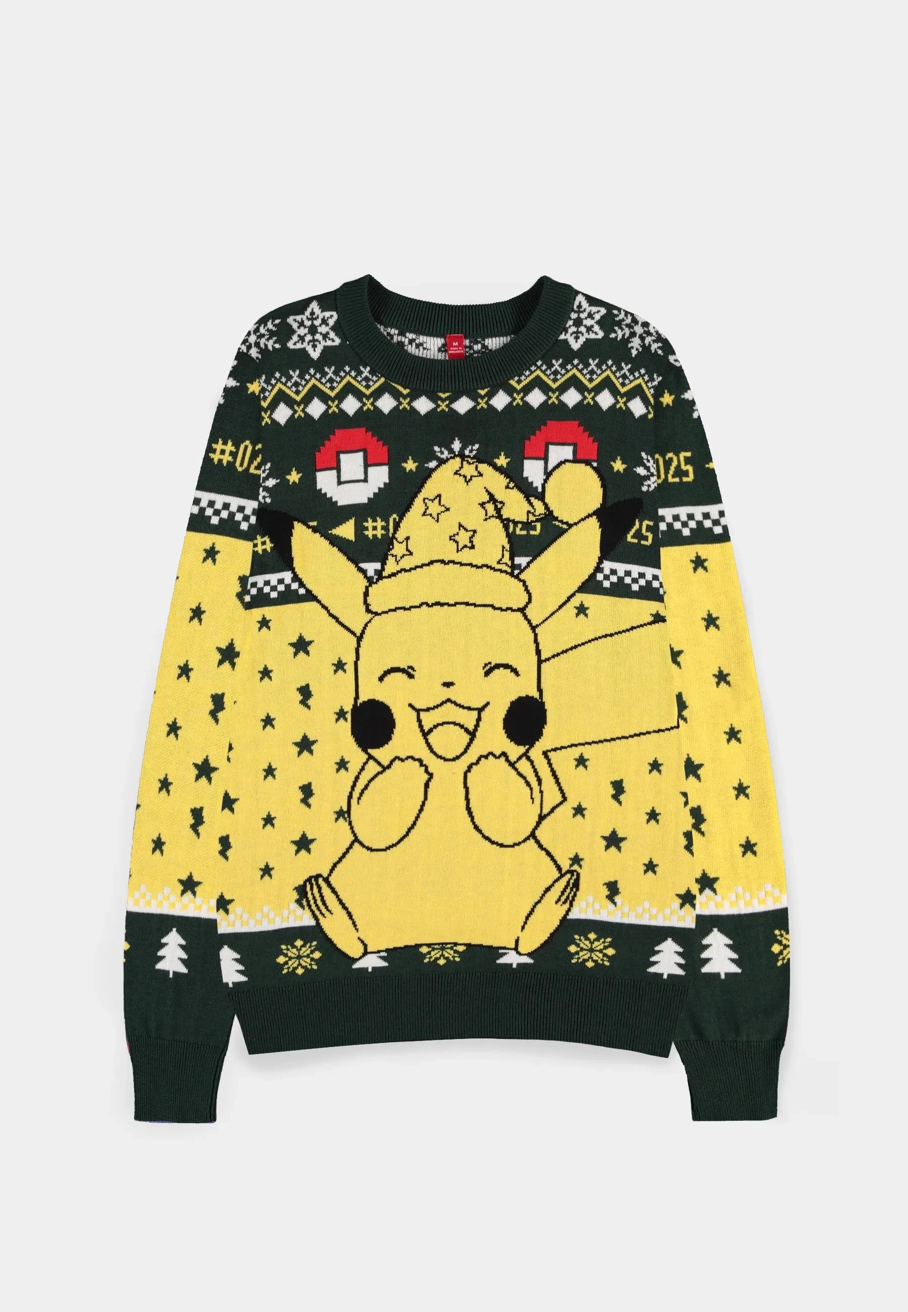 Triko e Krishtlindjeve Difuzed Pokémon Pikachu, XS, shumëngjyrëshe