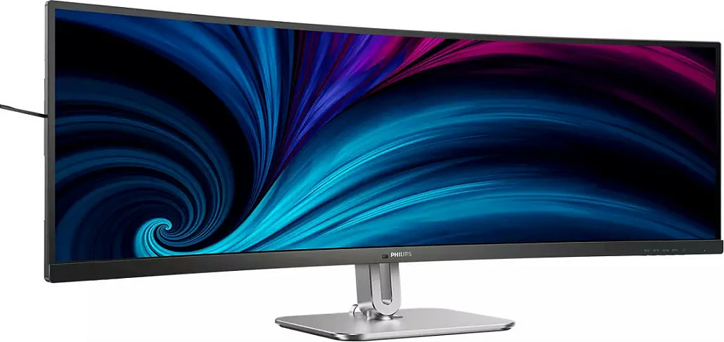 Monitor Philips 5000 Series 49B2U5900C/00, 48.8 inç SuperWide i lakuar, Dual QHD 5120x1440, USB-C 100W, i zi