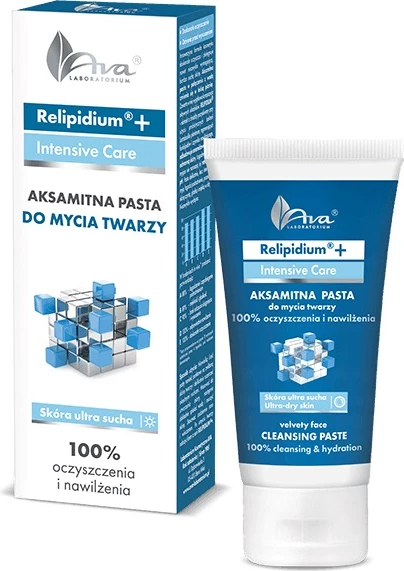Paste për fytyrë Ava Laboratorium Relipidium+ Silky Face Wash për femra, 50ml