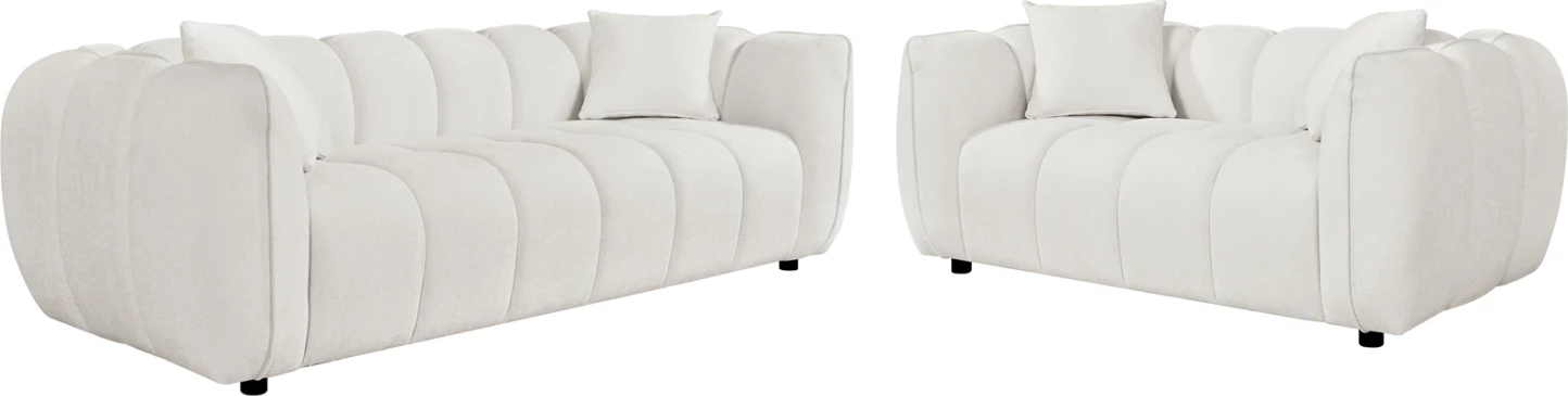 Set divanësh 2-sh & 3-sh LYKKE, material ecru, FH10812.02