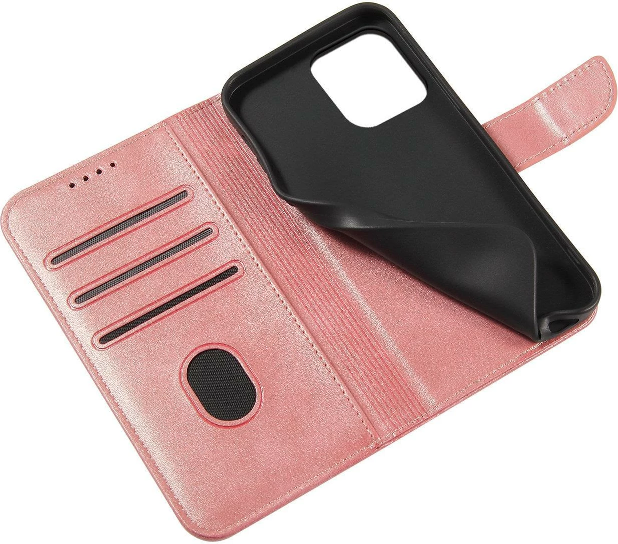 Mbështjellës magnetik Hurtel për Xiaomi Redmi Note 12 5G / Poco X5 5G, flip, portofol, rozë