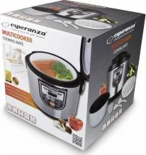 Multicooker Esperanza Cooking Mate EKG011 5L 860W 11 programe, argjendtë, set aksesorësh