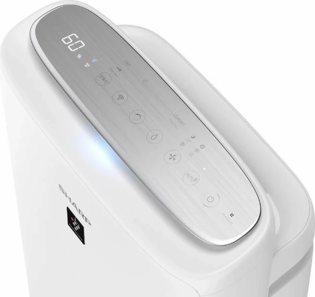 Pastrues ajri Sharp UA-KIN52E-W, me lagështim 2.7 L, për deri 38 m², HEPA & Plasmacluster Ion 25000, i bardhë
