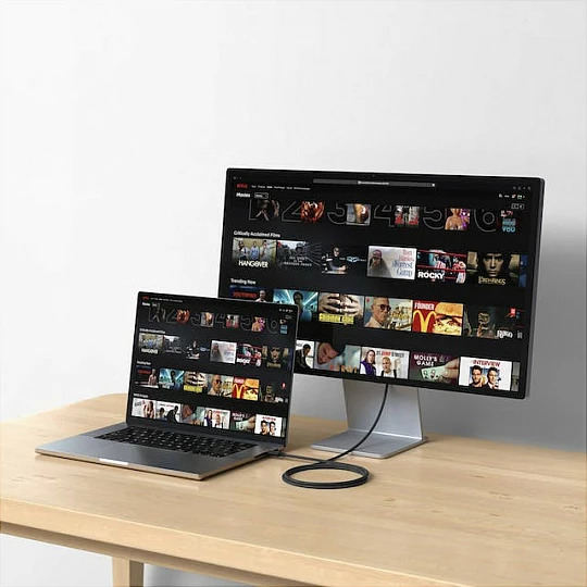 Kabllo Satechi Thunderbolt 4 Pro, USB‑C në USB‑C, 1m, 40Gbps, 240W, e zezë