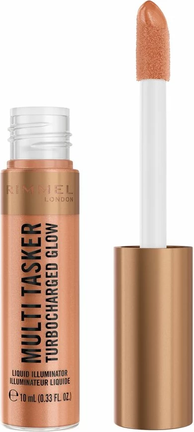 Ndriçues fytyre Rimmel Multi Tasker Turbocharged Glow Liquid Highlighter 007 Spilling The Tea për femra 10ml