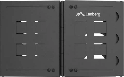 Mbajtës muror rack 19", Lanberg, FB01-5406-10B, 6U 497x400x302 mm çelik ngarkesë 12 kg, e zezë RAL 9004