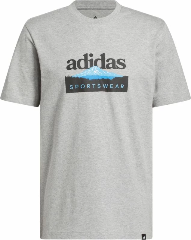 Maicë për meshkuj adidas Sportsman Mountain Graphic KC9253, gri e çelët