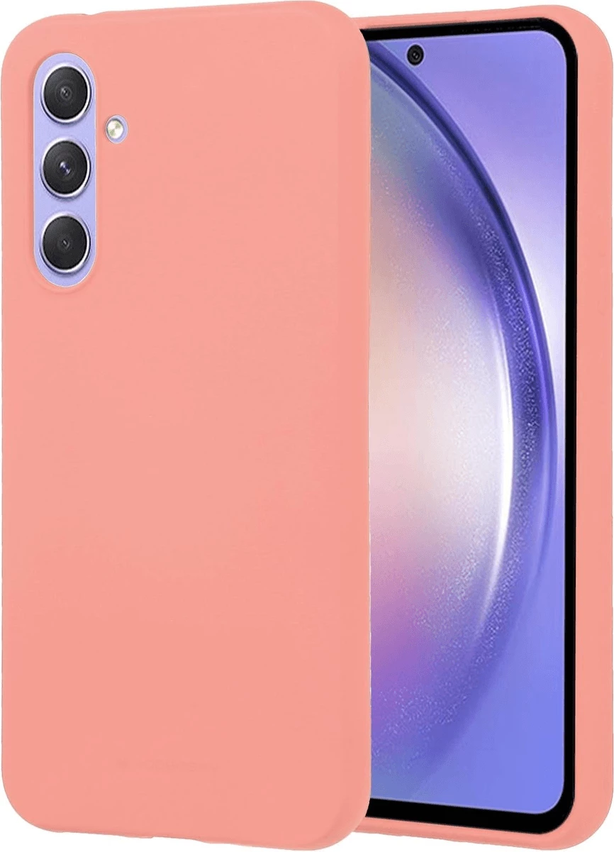 Mbështjellës silikoni Goospery Soft Feeling 17679 për Samsung Galaxy A54, rozë