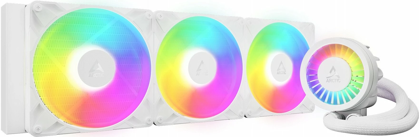 Sistem ftohje me lëng Arctic Liquid Freezer III Pro 420 A-RGB (ACFRE00189A), radiator 420mm, 3x140mm, ARGB, Bardhë