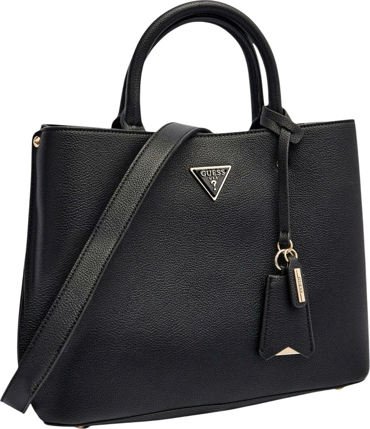 Çantë dore për femra Guess Meridian II Girlfriend Satchel HWBG69 74060, e zezë